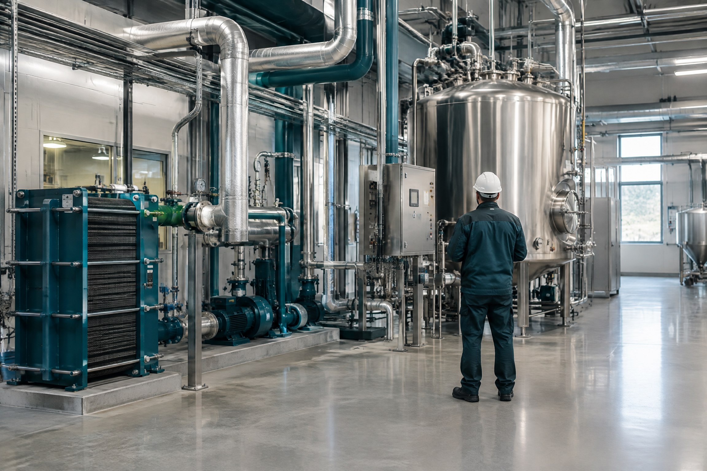 Équipements d’efficacité énergétique dans un site industriel